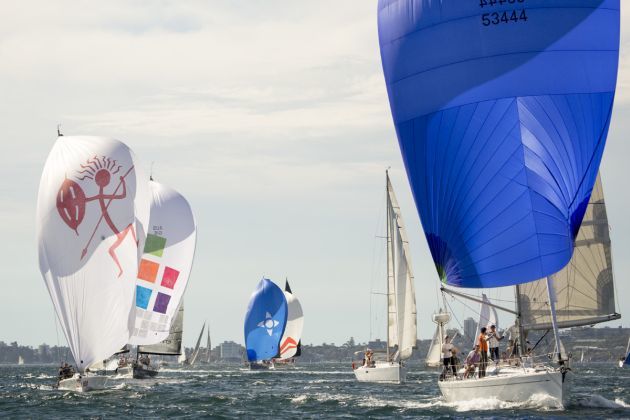 Sumatra (53444) made the best of the breeze. Photo David Brogan, www.sailpix.